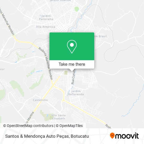 Mapa Santos & Mendonça Auto Peças