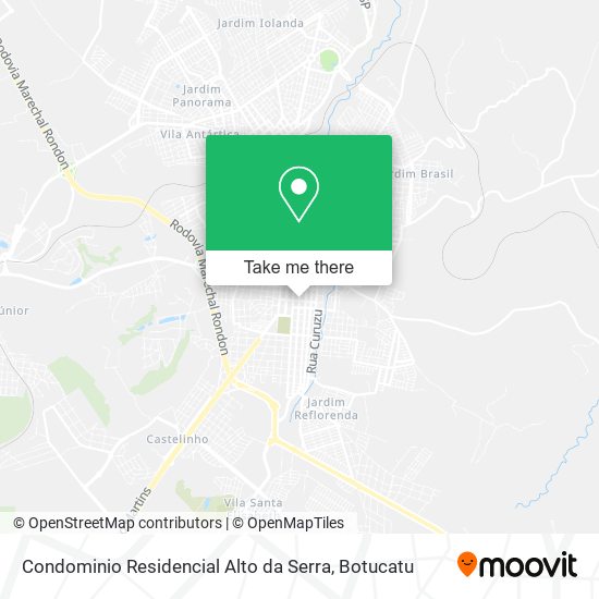 Mapa Condominio Residencial Alto da Serra