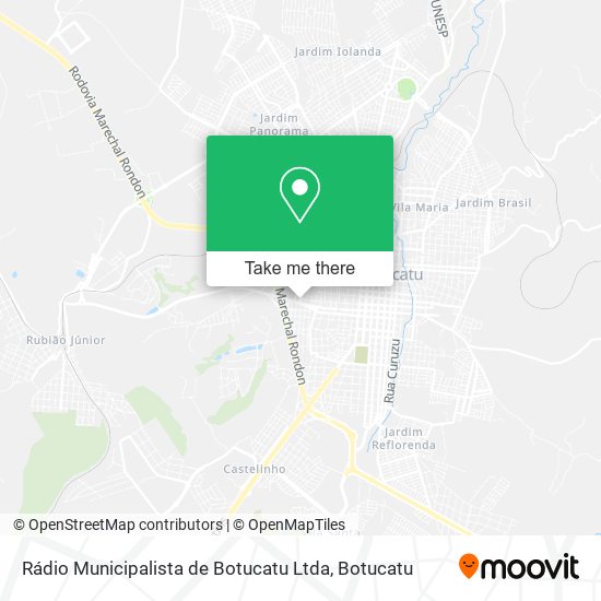 Rádio Municipalista de Botucatu Ltda map