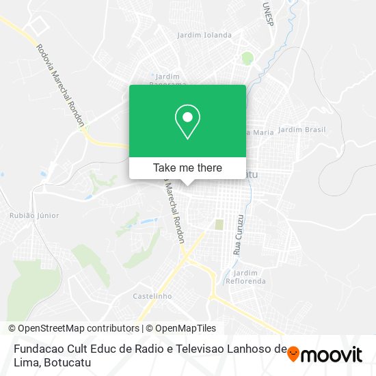 Mapa Fundacao Cult Educ de Radio e Televisao Lanhoso de Lima