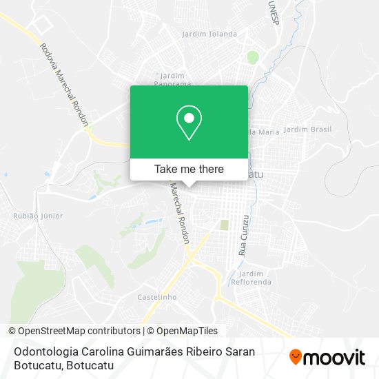 Odontologia Carolina Guimarães Ribeiro Saran Botucatu map