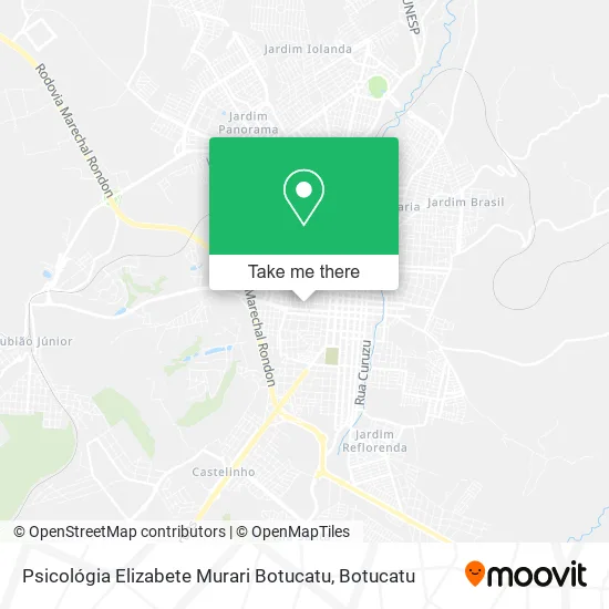 Psicológia Elizabete Murari Botucatu map