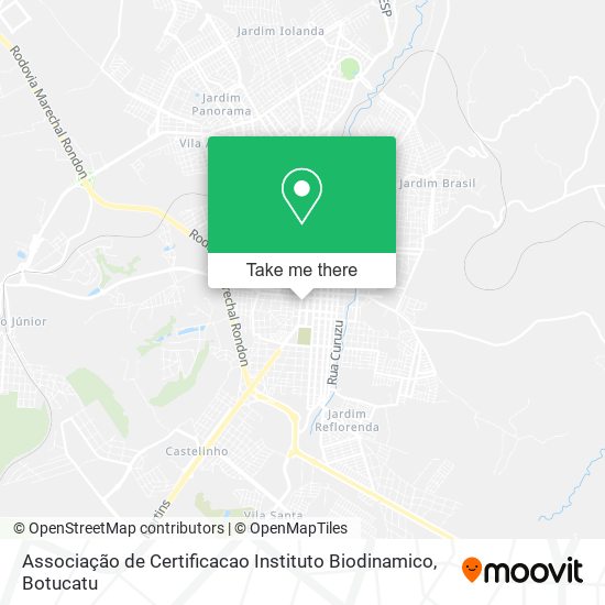 Mapa Associação de Certificacao Instituto Biodinamico