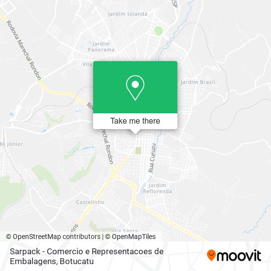 Mapa Sarpack - Comercio e Representacoes de Embalagens