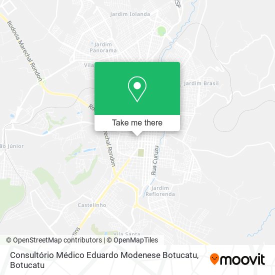 Consultório Médico Eduardo Modenese Botucatu map