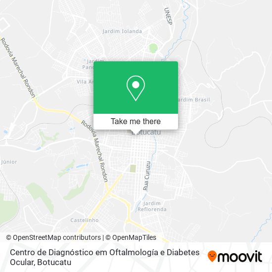 Mapa Centro de Diagnóstico em Oftalmología e Diabetes Ocular