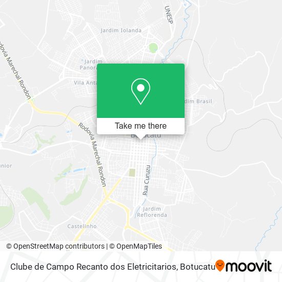 Mapa Clube de Campo Recanto dos Eletricitarios