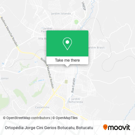 Mapa Ortopédia Jorge Cini Gerios Botucatu