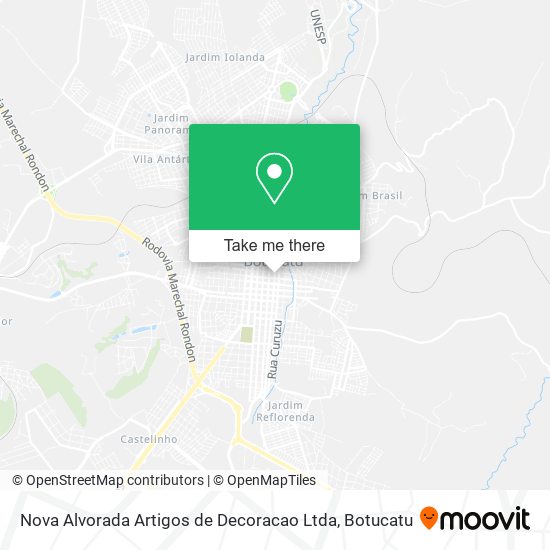 Mapa Nova Alvorada Artigos de Decoracao Ltda