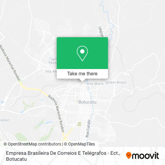 Mapa Empresa Brasileira De Correios E Telégrafos - Ect.