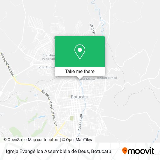 Mapa Igreja Evangélica Assembléia de Deus