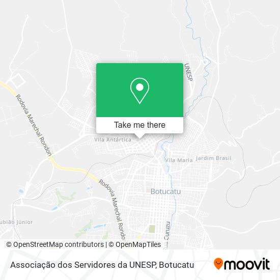 Associação dos Servidores da UNESP map