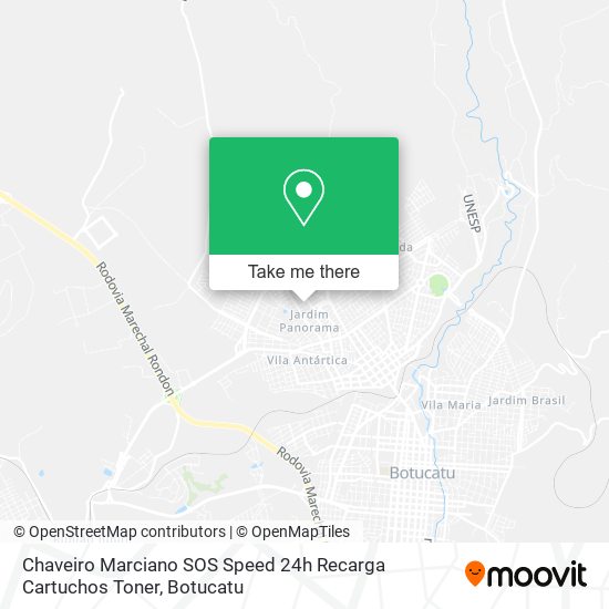 Chaveiro Marciano SOS Speed 24h Recarga Cartuchos Toner map