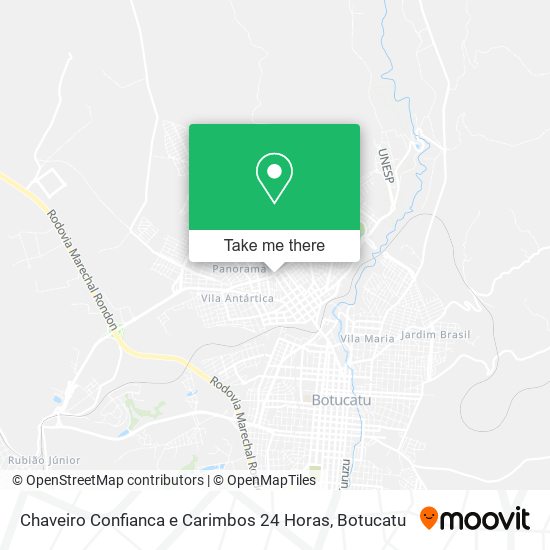 Chaveiro Confianca e Carimbos 24 Horas map