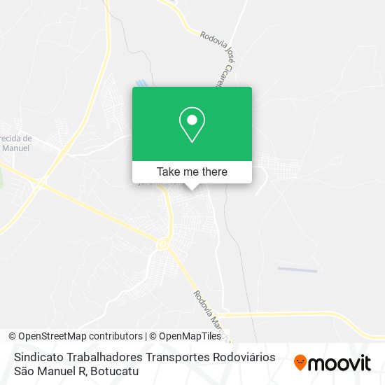 Sindicato Trabalhadores Transportes Rodoviários São Manuel R map