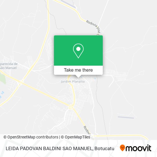 Mapa LEIDA PADOVAN BALDINI SAO MANUEL