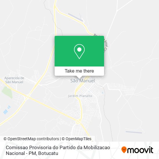 Mapa Comissao Provisoria do Partido da Mobilizacao Nacional - PM