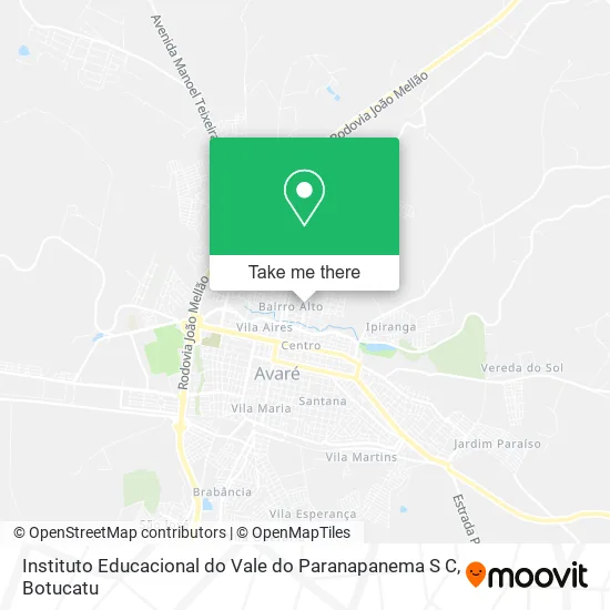 Instituto Educacional do Vale do Paranapanema S C map