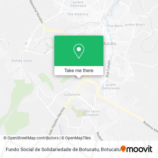 Mapa Fundo Social de Solidariedade de Botucatu