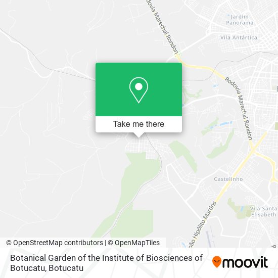 Mapa Botanical Garden of the Institute of Biosciences of Botucatu