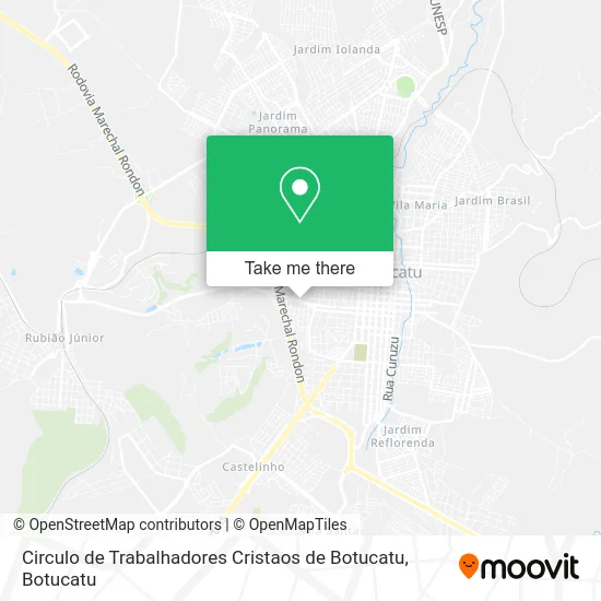 Circulo de Trabalhadores Cristaos de Botucatu map