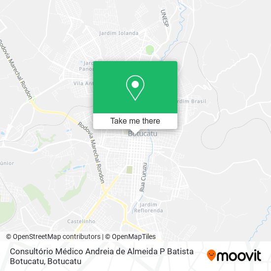 Consultório Médico Andreia de Almeida P Batista Botucatu map