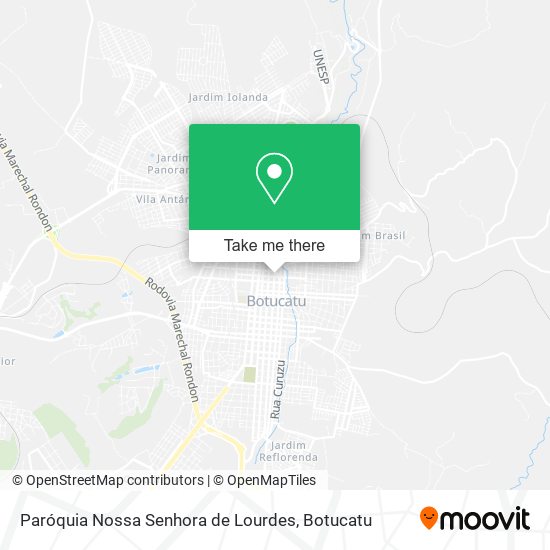 Mapa Paróquia Nossa Senhora de Lourdes