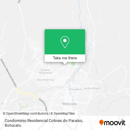 Mapa Condomínio Residencial Colinas do Paraíso