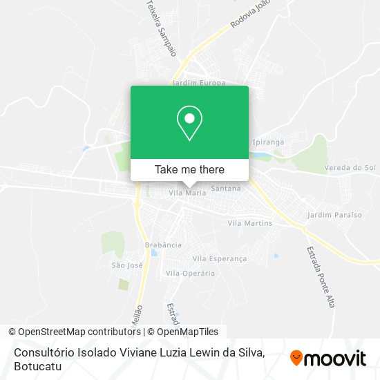 Mapa Consultório Isolado Viviane Luzia Lewin da Silva