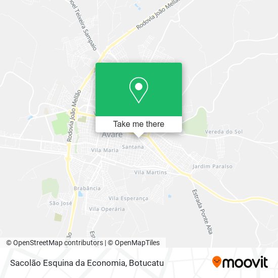 Mapa Sacolão Esquina da Economia