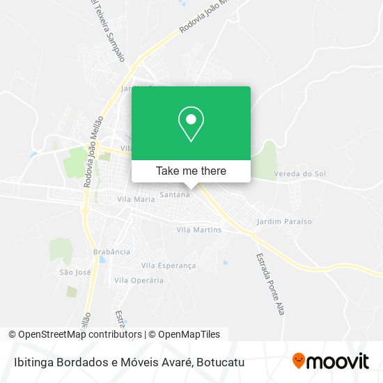 Ibitinga Bordados e Móveis Avaré map