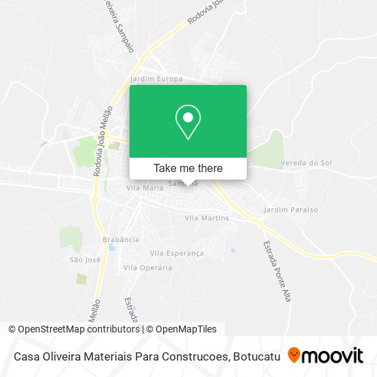 Mapa Casa Oliveira Materiais Para Construcoes