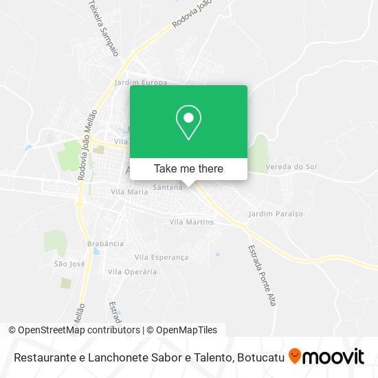 Restaurante e Lanchonete Sabor e Talento map