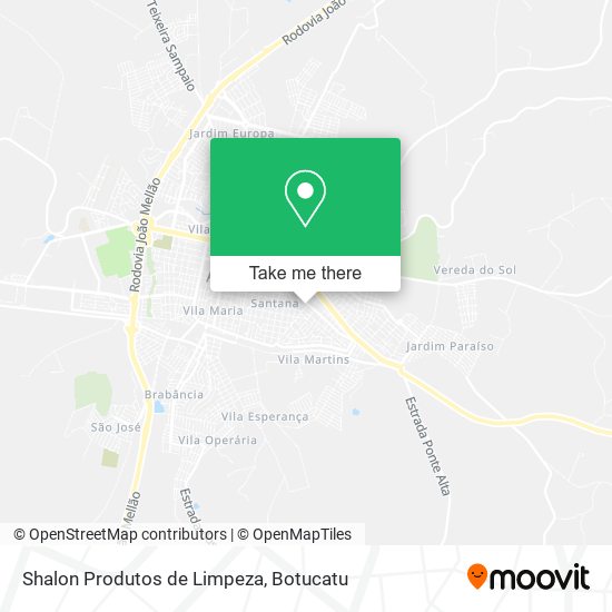 Mapa Shalon Produtos de Limpeza