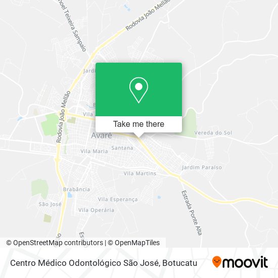 Centro Médico Odontológico São José map