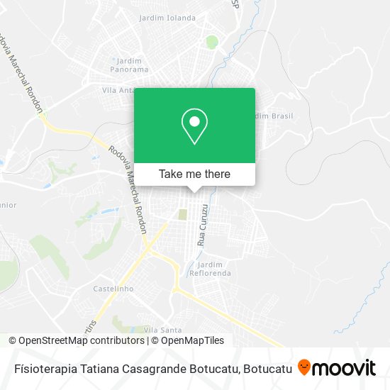 Físioterapia Tatiana Casagrande Botucatu map