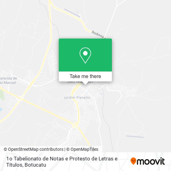 Mapa 1o Tabelionato de Notas e Protesto de Letras e Títulos