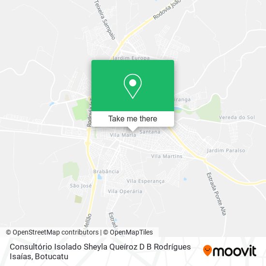 Consultório Isolado Sheyla Queíroz D B Rodrígues Isaías map