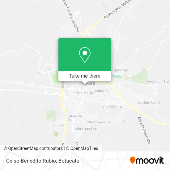 Celso Benedito Rubio map