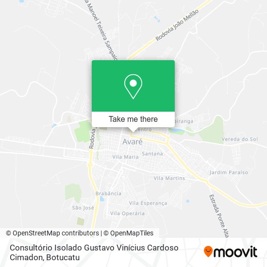 Mapa Consultório Isolado Gustavo Vinícius Cardoso Cimadon