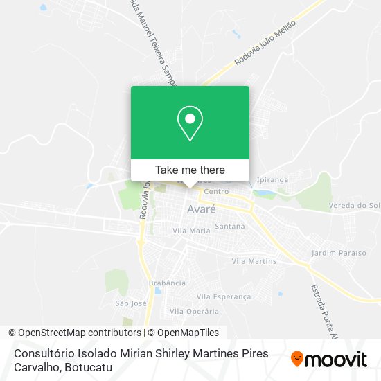 Consultório Isolado Mirian Shirley Martines Pires Carvalho map