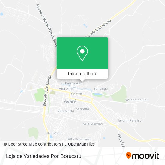 Loja de Variedades Por map