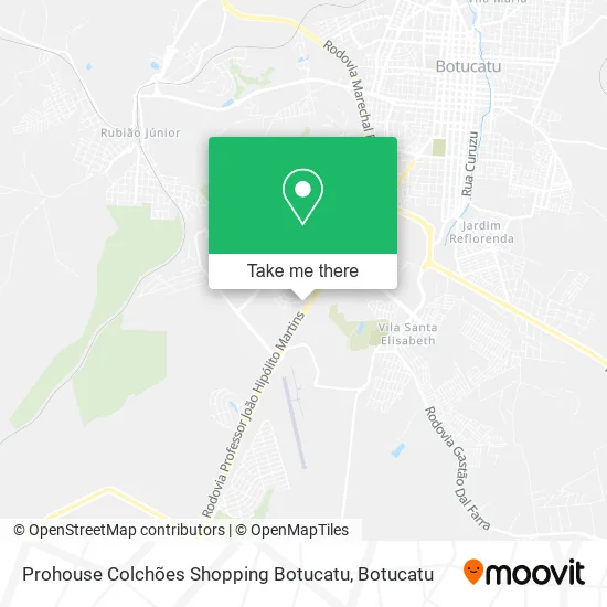 Prohouse Colchões Shopping Botucatu map