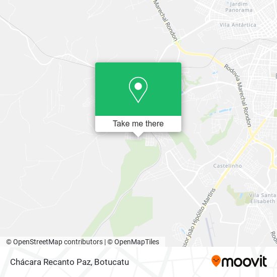 Chácara Recanto Paz map