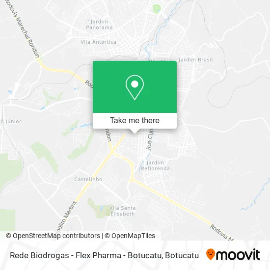 Rede Biodrogas - Flex Pharma - Botucatu map