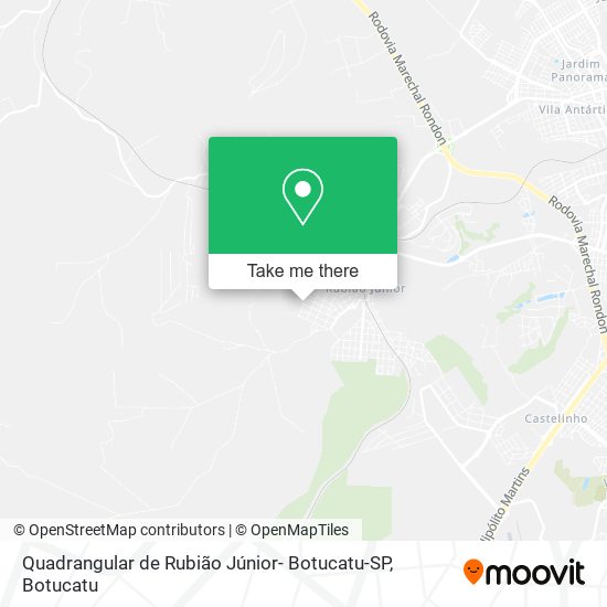 Quadrangular de Rubião Júnior- Botucatu-SP map