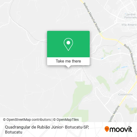 Quadrangular de Rubião Júnior- Botucatu-SP map