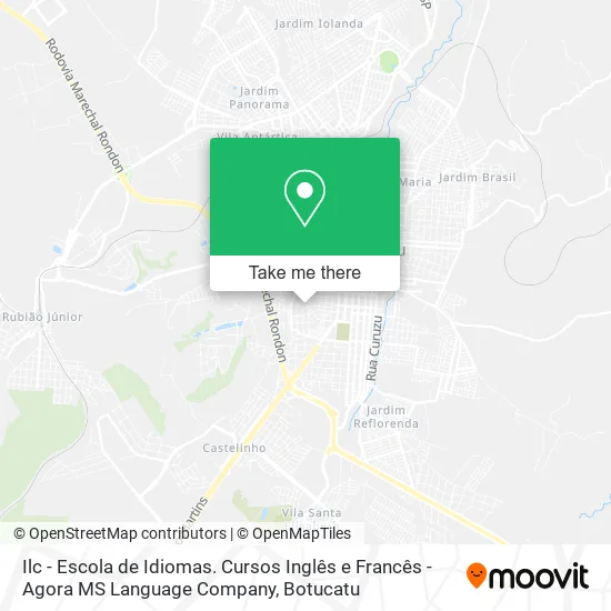 Mapa Ilc - Escola de Idiomas. Cursos Inglês e Francês - Agora MS Language Company