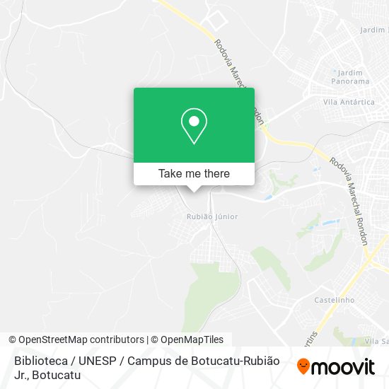 Mapa Biblioteca / UNESP / Campus de Botucatu-Rubião Jr.