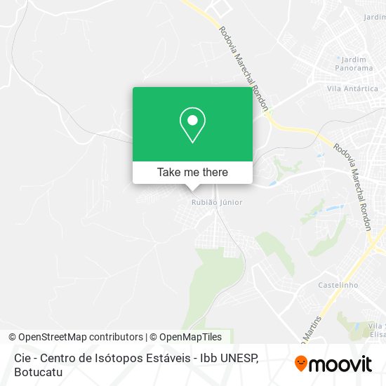 Mapa Cie - Centro de Isótopos Estáveis - Ibb UNESP